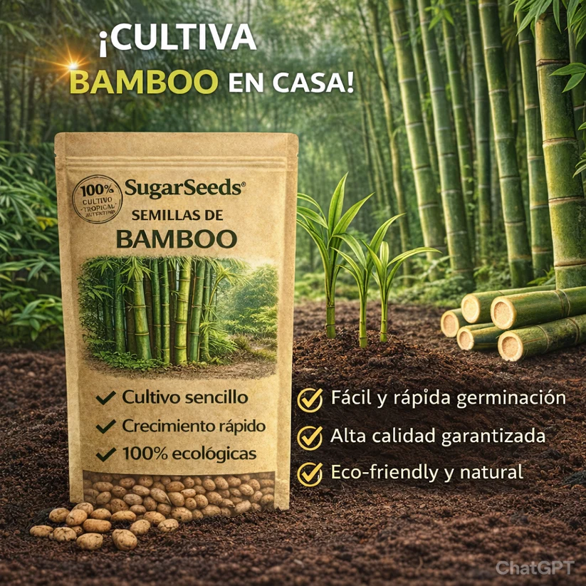 Semillas PREMIUM ciprés de bambú de la suerte (5 gramos )