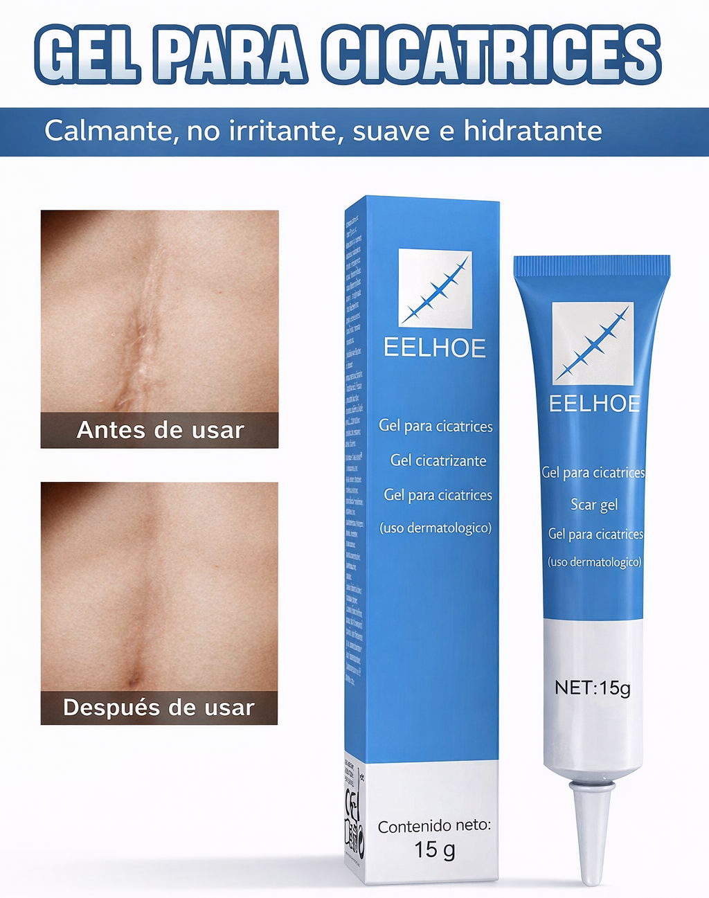 SCARFIX GEL™ – Atenúa cicatrices visibles y marcas de la piel desde las primeras semanas