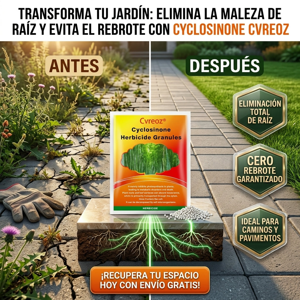 Herbicida Cyclosinone: Elimina Maleza de Raíz y Evita el Rebrote