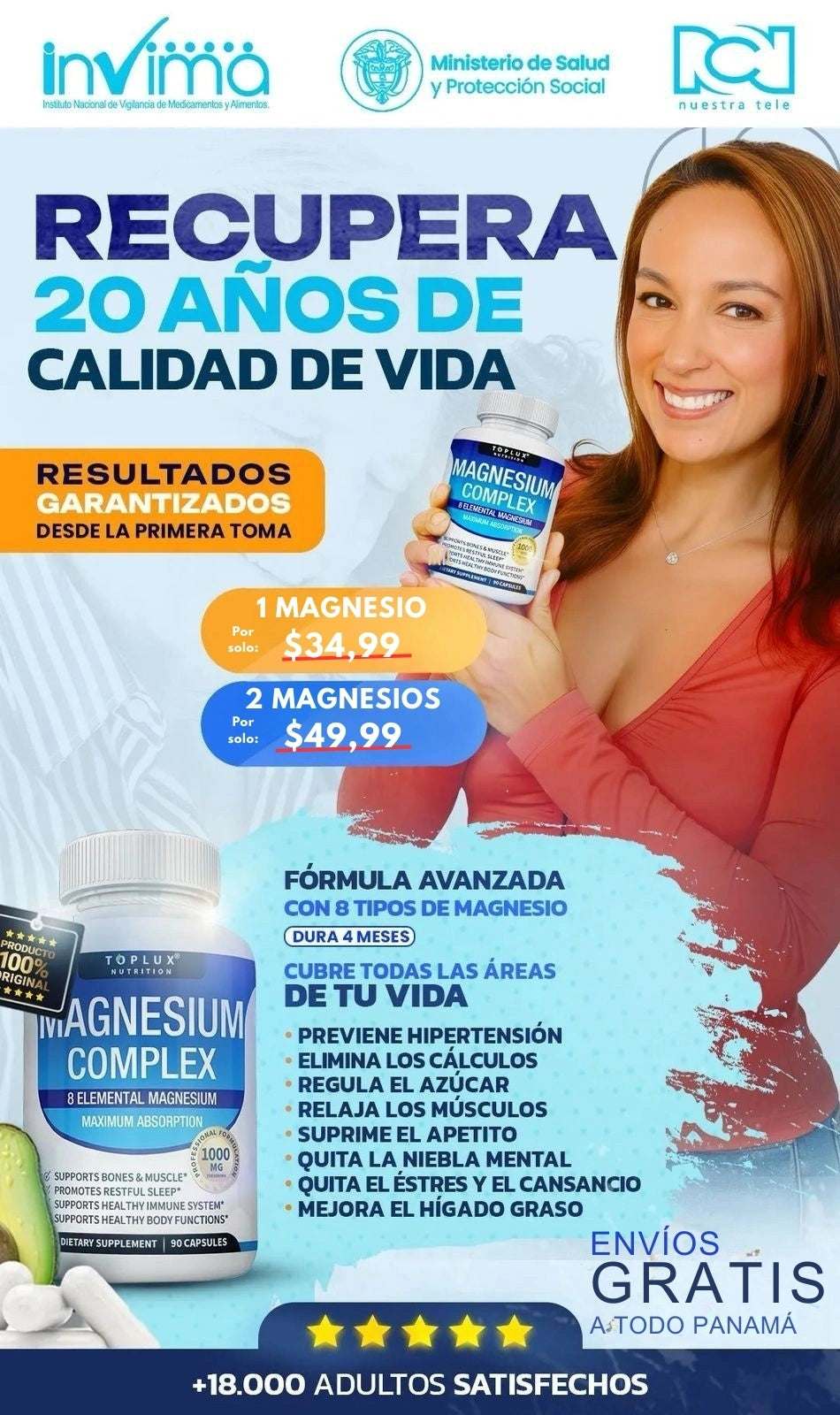 MAGNESIO COMPLEX IMPORTADO- 90 CÁPSULAS