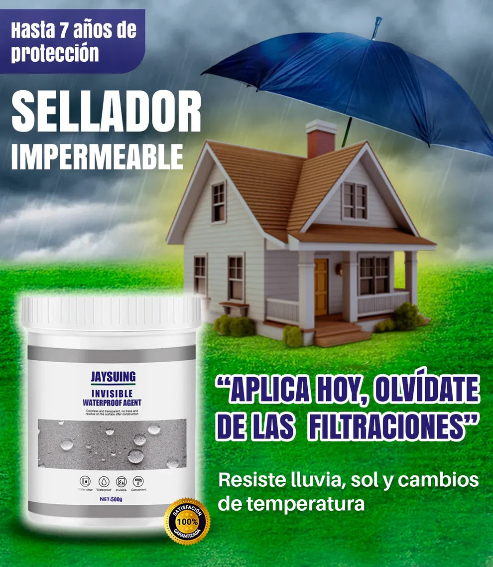 SELLADOR IMPERMEABLE | 💧 Impermeable y resistente a la humedad.