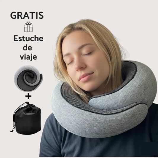 FlopFlex Almohada de Viaje Memory Foam - Calidad Premium