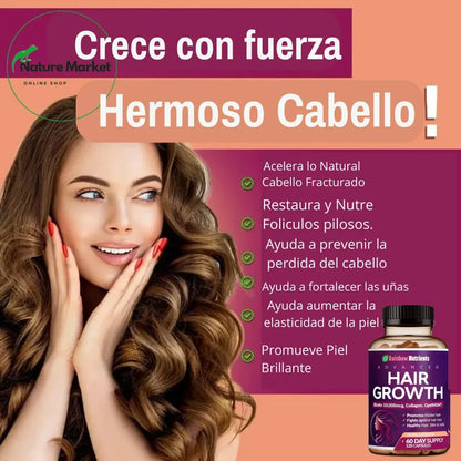 ¡Recupera tu cabello en 60 días con Hair Growth Advanced Formula!