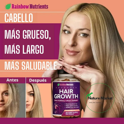 ¡Recupera tu cabello en 60 días con Hair Growth Advanced Formula!