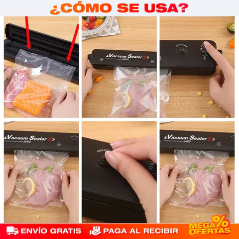 SELLADOR AL VACIO - TE REGALAMOS LAS BOLSAS X10