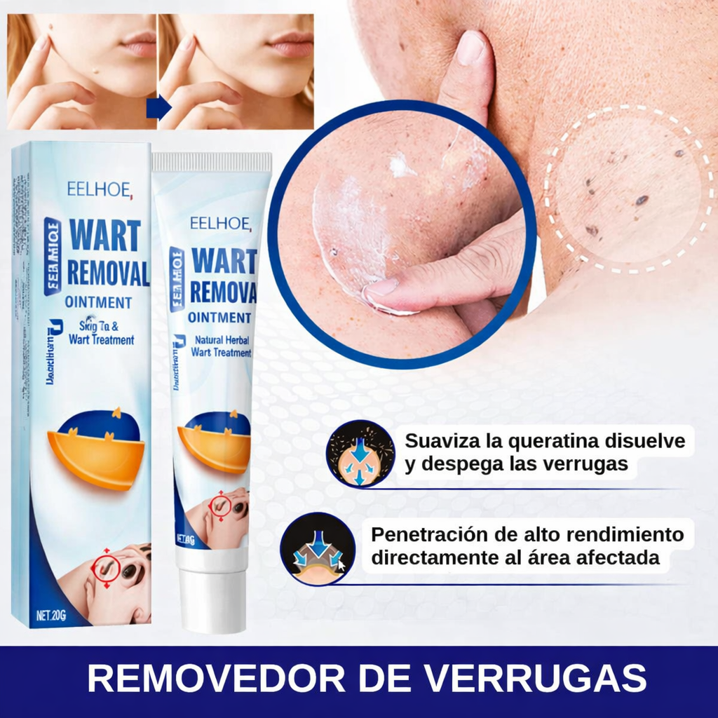 Crema Elimina Verrugas - Resultados visibles que devuelven tu seguridad