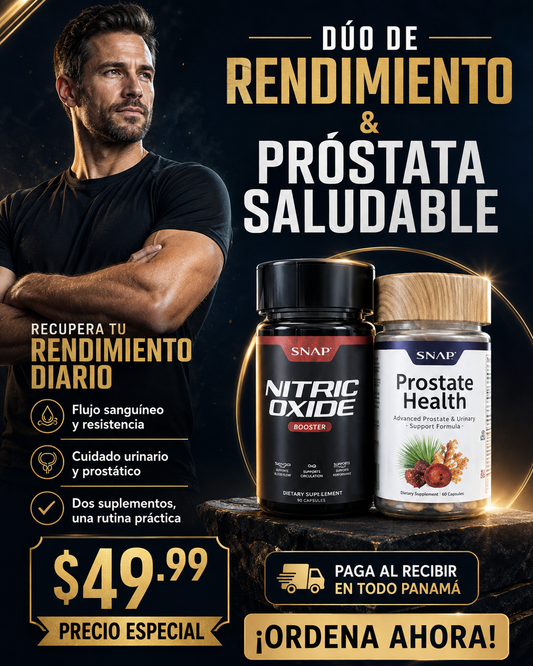 Combo Oxido nitrico y prostate healp