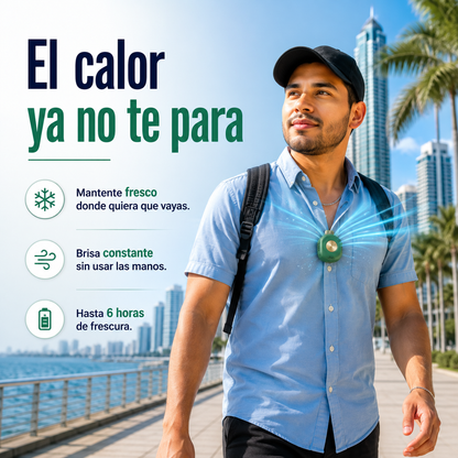 Deja de Llegar Sudado a Todos Lados — Mantente Fresco con las Manos Libres