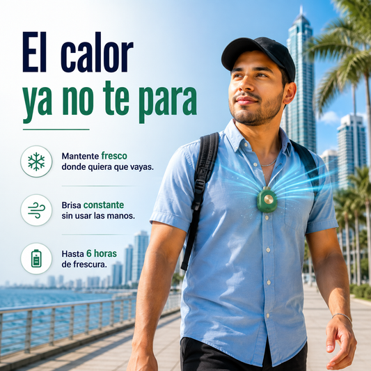 Deja de Llegar Sudado a Todos Lados — Mantente Fresco con las Manos Libres