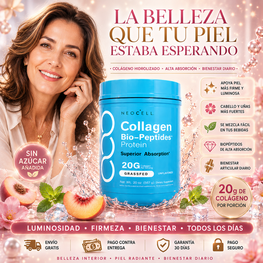 NeoCell Collagen Biopeptides 20g | Piel Firme y Radiante Desde Adentro ✨
