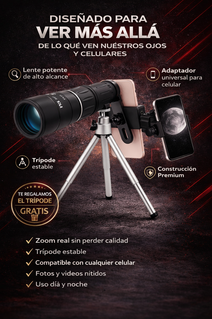 Telescopio para celular | Alcance de 60m de distancia 🌖