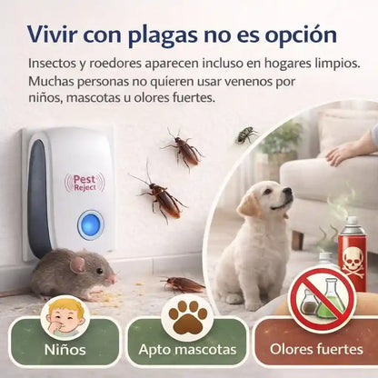 Repelente Ultrasónico – Despídete de Plagas Sin Químicos