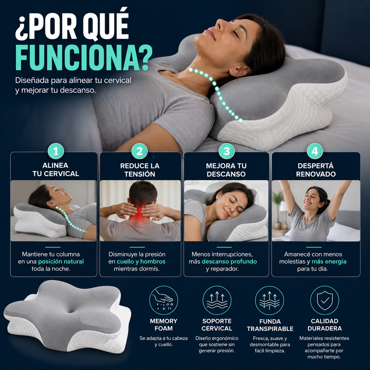 😴 Noches de Descanso, Mañanas Sin Dolor