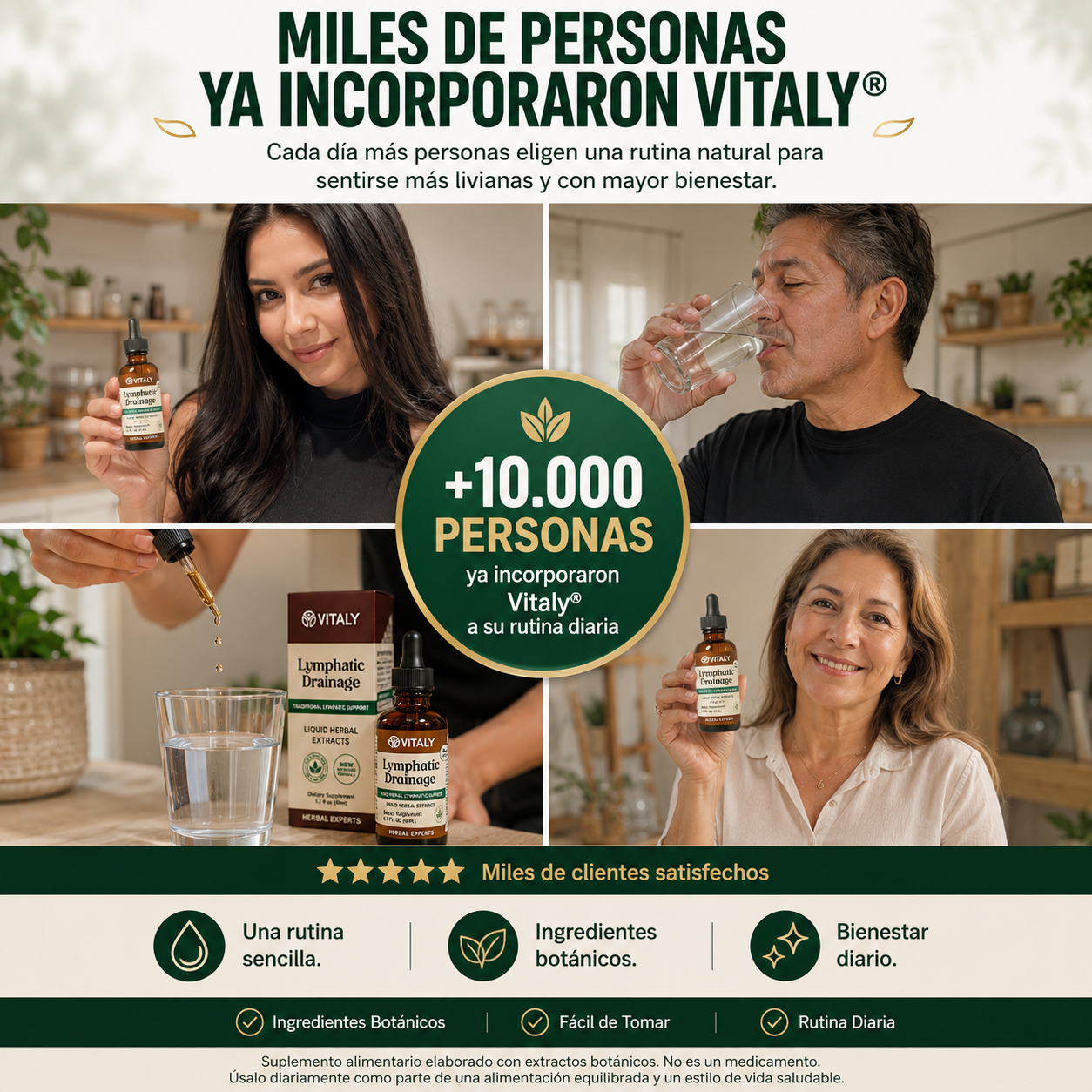 Gotas Vitaly®: Adiós a la hinchazón, activa tu circulación
