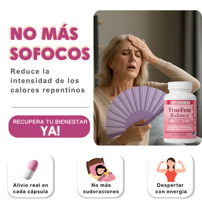 TrueFem – Cápsulas de Equilibrio Hormonal y Bienestar Femenino (60 Cápsulas)