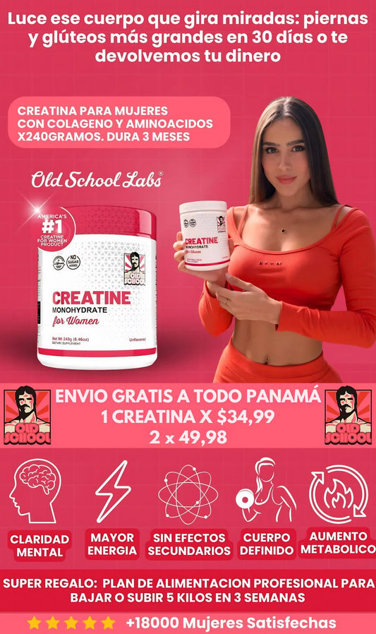 🧬Creatina Monohidratada para Mujeres🌸 | Energía, Glúteos y Definición🍑✨