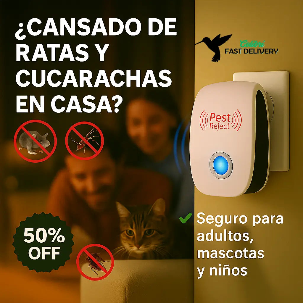 Repelente Ultrasónico – Despídete de Plagas Sin Químicos