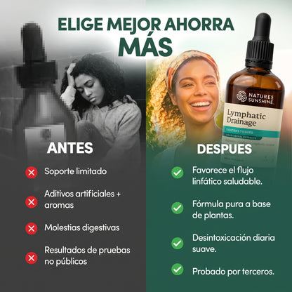 🌿 ¡LLEVA 2 FRASCOS DE DRENAJE LINFÁTICO 2x1!