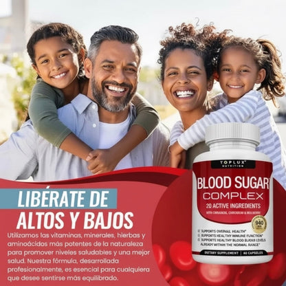 BLOOD SUGAR- REGULA TUS NIVELES DE AZÚCAR Y MEJORA TU ENERGÍA