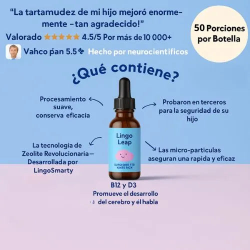 GOTAS QUE POTENCIAN EL HABLA Y LA MENTE DE TUS NIÑOS CON INGREDIENTES NATURALES