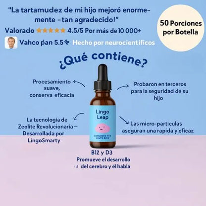 GOTAS QUE POTENCIAN EL HABLA Y LA MENTE DE TUS NIÑOS CON INGREDIENTES NATURALES