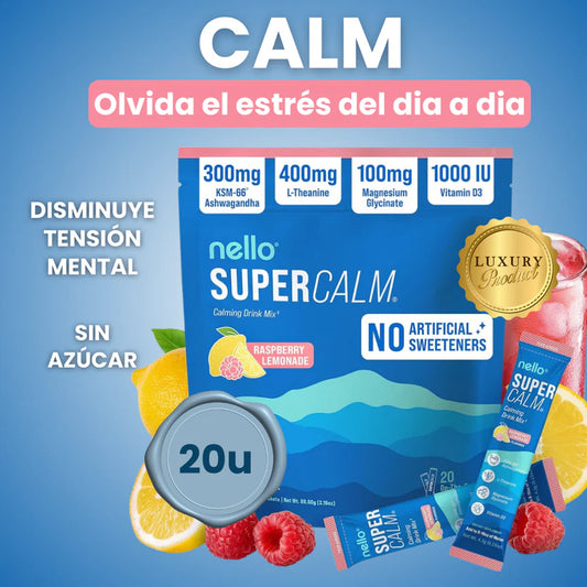 CALMA  – Concentración y serenidad en sobre sabor limonada de frambuesa 🍋🍒