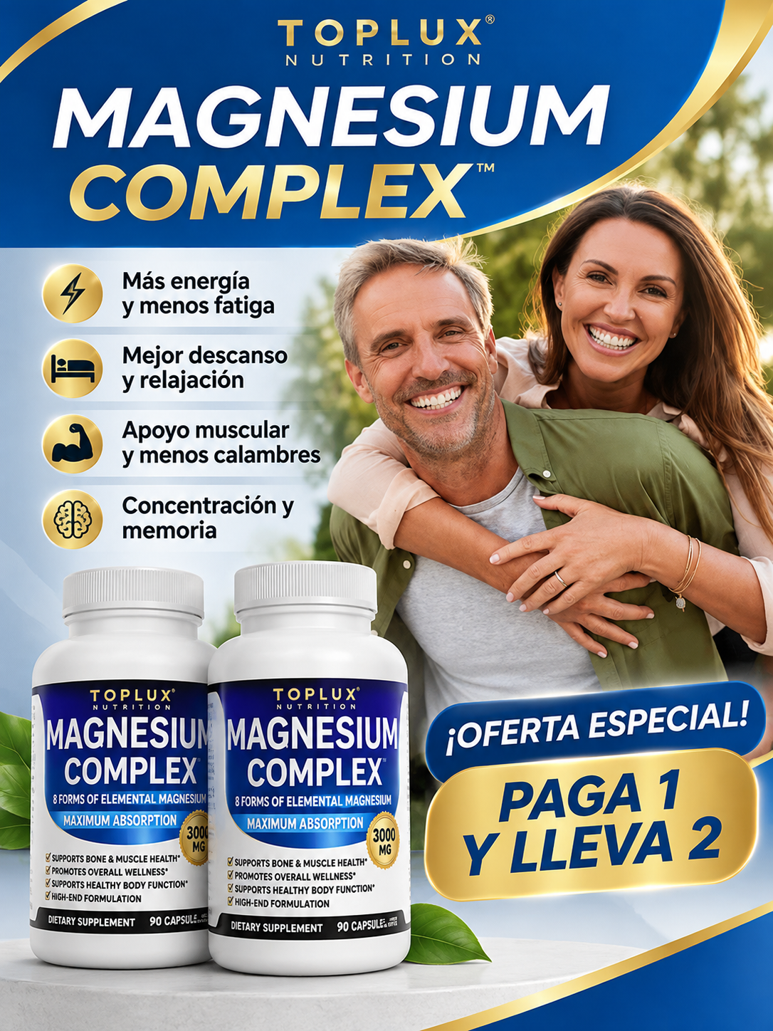 MAGNESIO COMPLEX - 60 CÁPSULAS