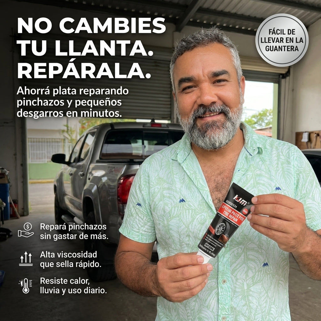 ¡No compres una llanta nueva! Repárala con KJM 🚗