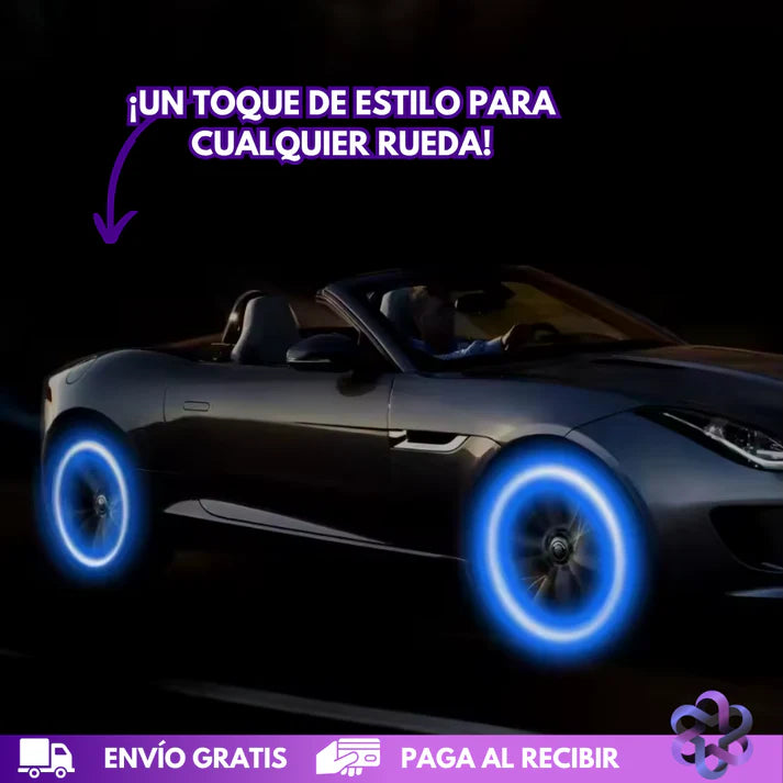 NightRide Led 🚨🚘  - pack de 4 valvulas luminosas