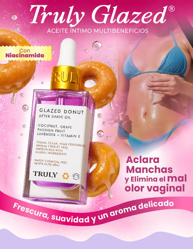 Truly Glaced Donut -Aceite aclarante after shave