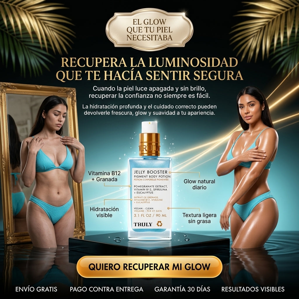 ¿Piel apagada y sin brillo? Truly Jelly Booster hidrata, ilumina y devuelve tu glow natural