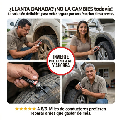 ¡No compres una llanta nueva! Repárala con KJM 🚗