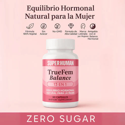 TrueFem – Cápsulas de Equilibrio Hormonal y Bienestar Femenino (60 Cápsulas)