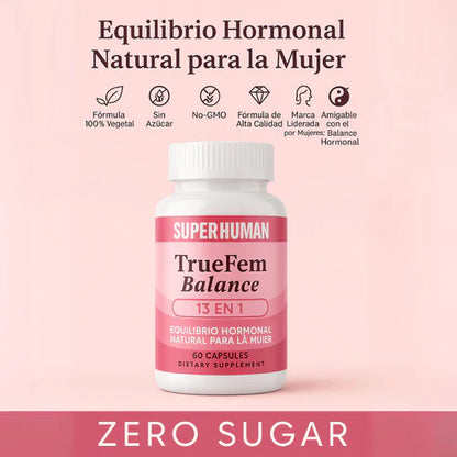 TrueFem – Cápsulas de Equilibrio Hormonal y Bienestar Femenino (60 Cápsulas)