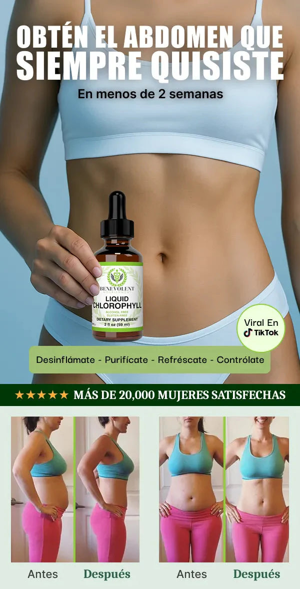 CLOROFILA LIQUIDA BENEVOLENT | Olvidate de la hinchazon en dias