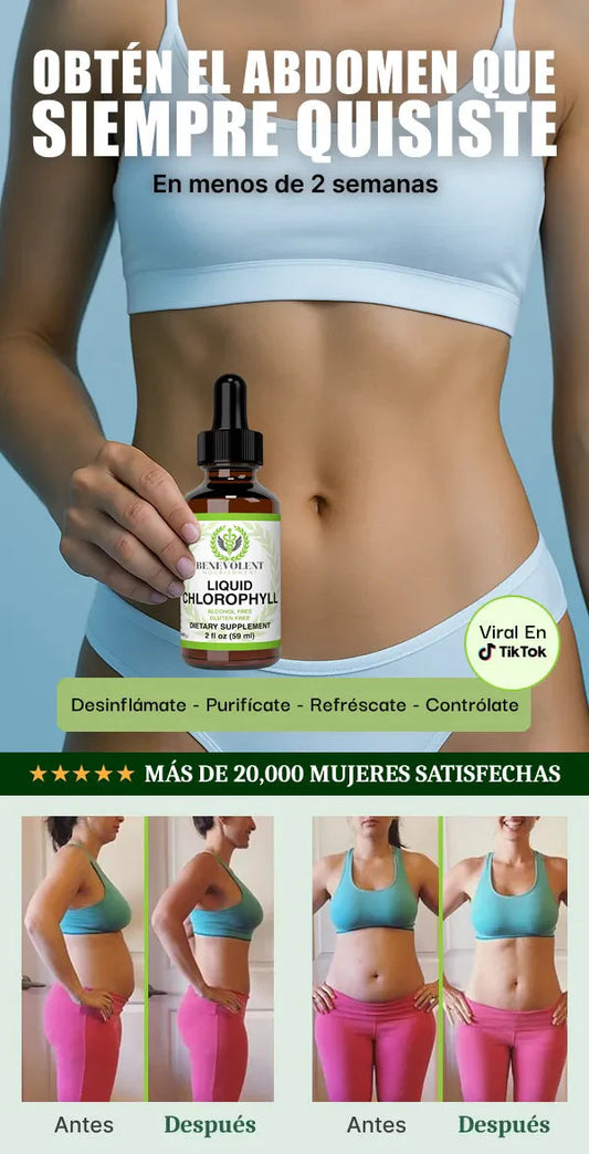 CLOROFILA LIQUIDA BENEVOLENT | Olvidate de la hinchazon en dias